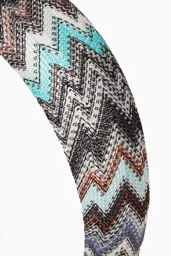 Knitted Zig Zag Headband