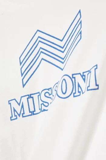 تي شيرت بشعار الماركة قطن