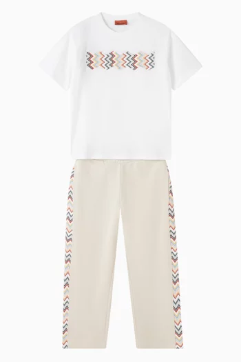 Graphic Print T-shirt in Cotton