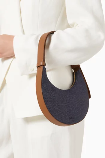 Mini Delizia Shoulder Bag in Denim