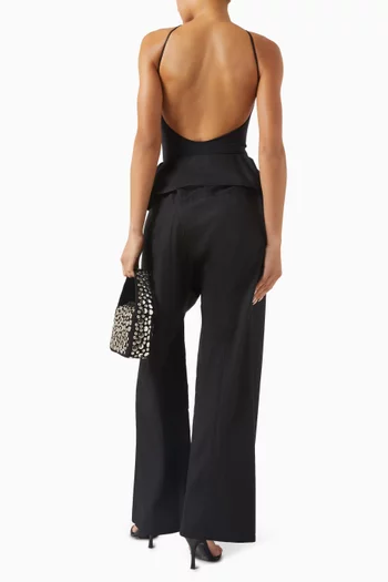 Open-back Bodysuit in Jersey