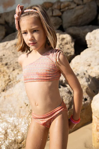 One-sleeve Two-piece Swimsuit