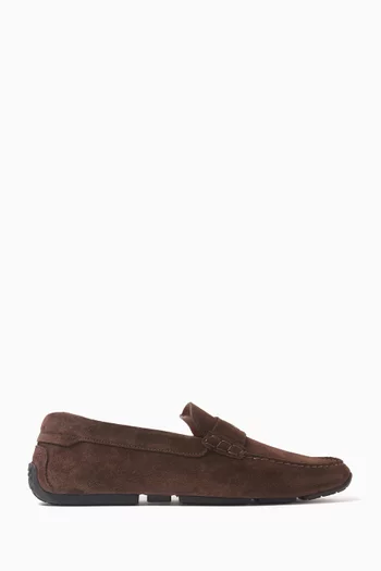Pyler Driver Loafers in Suede