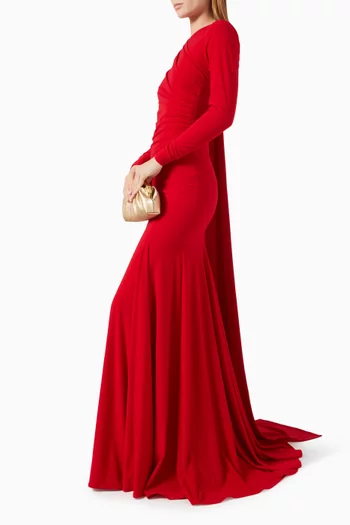 Draped Maxi Dress