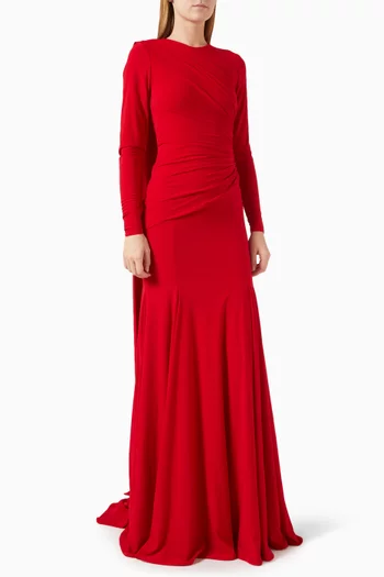 Draped Maxi Dress