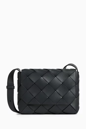 Diago Crossbody Bag in Intreccio Leather
