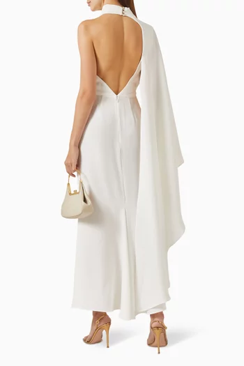 Flintshire Maxi Dress in Satin