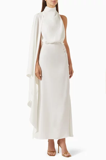 Flintshire Maxi Dress in Satin