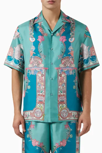 قميص كورال ثيتر حرير تويل