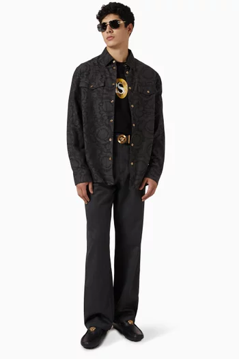 بنطال بقصة ساق واسعة صوف مولين