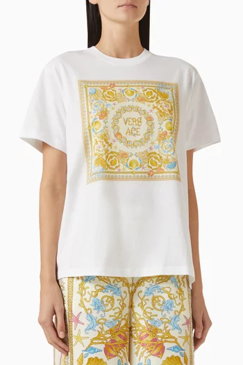Underwater Barocco T-shirt in Cotton Jersey