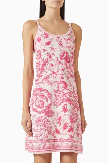 Underwater Barocco Knit Dress in Cotton Blend