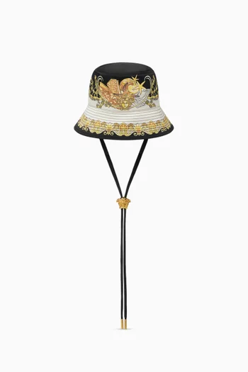 قبعة باكيت بنقشة كورال ثيتر تويل