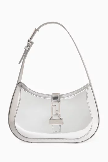 حقيبة هوبو جوديس بزخارف يونانية جلد لامع