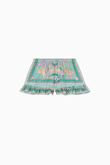Barocco Shorts in Silk Twill