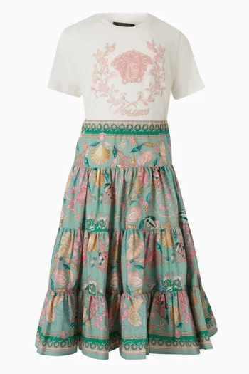 Barocco Print Skirt