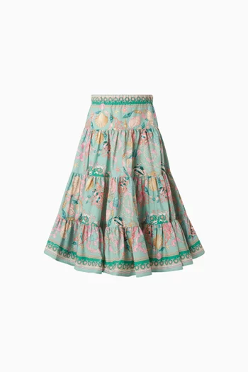 Barocco Print Skirt