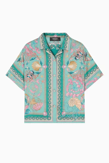 Underwater Barocco Shirt in Silk
