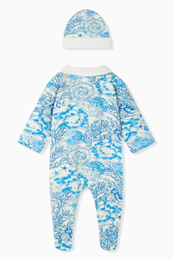2-piece Underwater Barocco Baby Sleepsuit Set