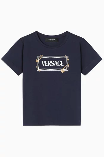 90s Vintage Logo Pinned T-shirt in Cotton