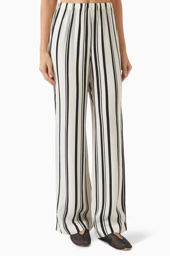Elain Striped Pants in Cupro-blend