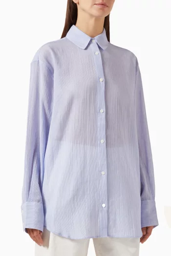 Plaza Striped Shirt in Cotton