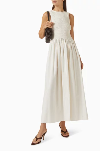 فستان ألينا طويل كتان