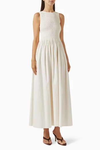 فستان ألينا طويل كتان