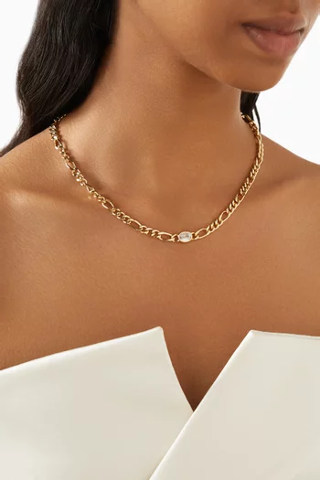 The Oval Bezel Chain Necklace