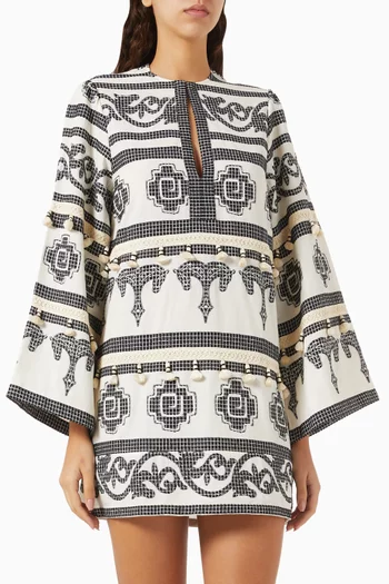 Temple Mini Dress in Cotton