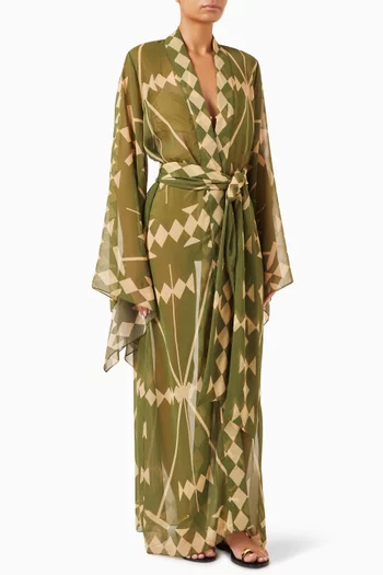 Amazon Kimono in Eco Georgette