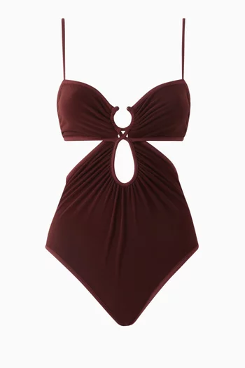 Sunny Days Cutout One-piece Swimsuit