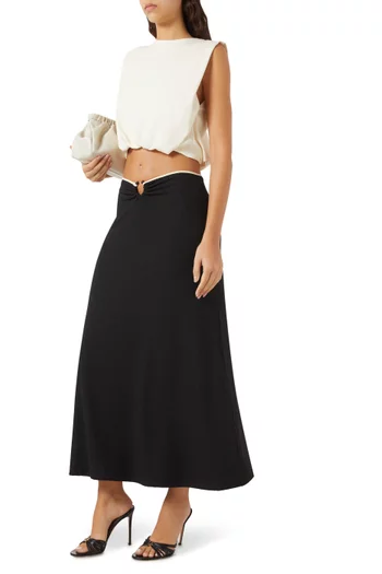 Muraya Crop T-shirt in Cotton Blend
