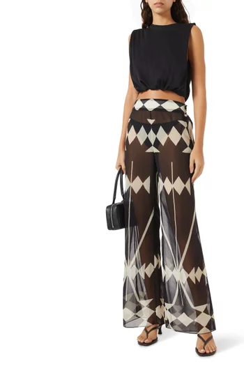 Muraya Crop T-shirt in Cotton Blend