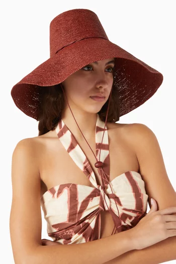 Symbols of Pride Bucket Hat in Toquilla Straw
