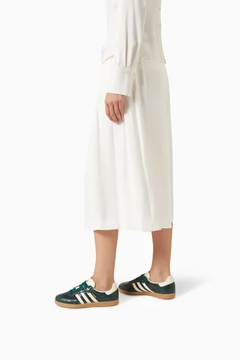 سنيكرز سامبا او جي دبليو أسفل الكاحل جلد بنقشة جلد الأفعى