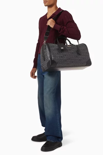 Logo-print Duffle Bag in Coated-canvas