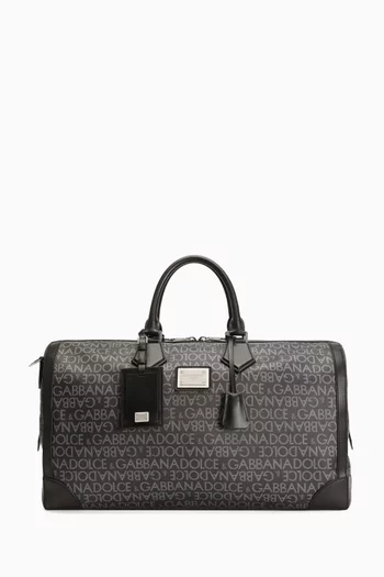 Logo-print Duffle Bag in Coated-canvas