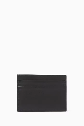 Logo Card Holder in Leather