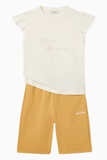 Embroidered Shorts in Cotton