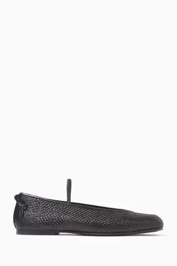 Bula Node Ballet Flats in Raffia