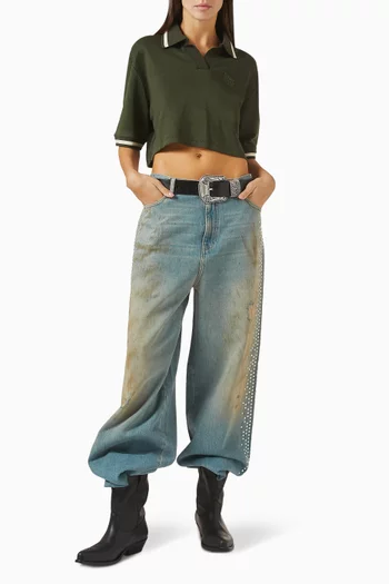 Melody Studded Boyfriend-fit Jeans