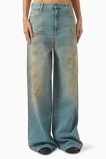 Melody Studded Boyfriend-fit Jeans