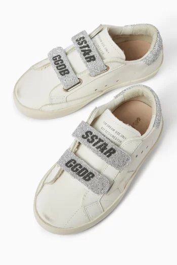 Junior Old School Swarovski Sneakers in Leather