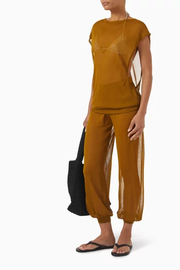 بنطال جوا نسيج شفاف