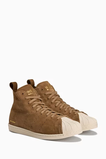 x Wales Bonner Superstar High-top Sneakers in Suede
