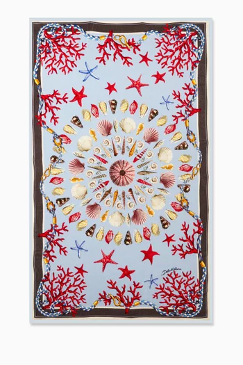 Printed Beach Towel in Cotton-terry
