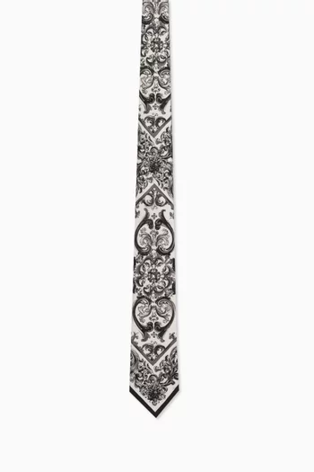 Majolica Jacquard Tie in Silk