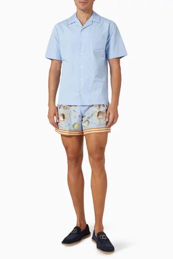 Shell-print Swim Shorts
