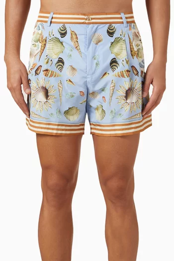 Shell-print Swim Shorts